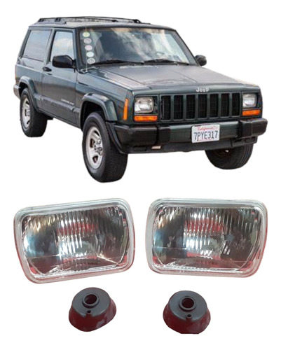 Jeep Cherokee 87/01 Optica Sin Agujero De Posicion X2 Unid