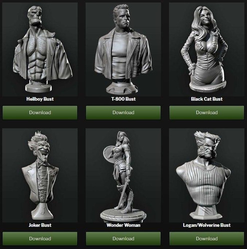 Archivo Stl Impresión 3d - Pack De Busto Eastman