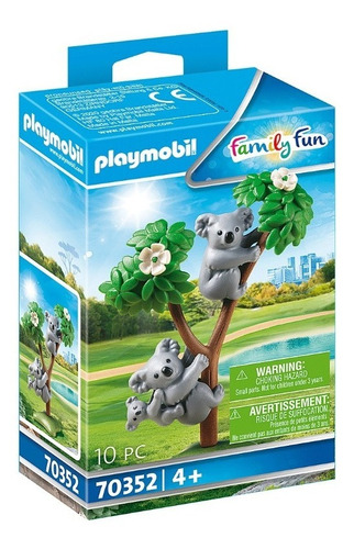 Playmobil Linea Zoo - Koalas Con Bebe Y Arbol - 70352