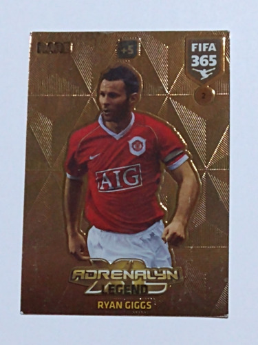 Tarjeta Rare Ryan  Giggs Legend Adrenalyn Panini