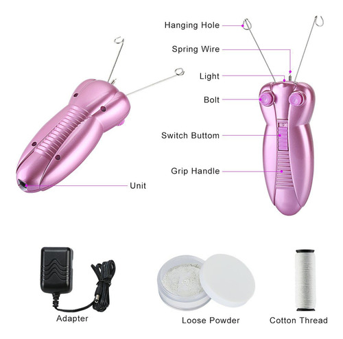 Waycom Removedor De Vello Facial Eléctrico Para Mujer, Depil