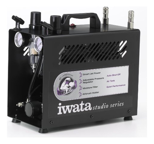 Compresor De Aire De Doble Pistón Power Jet Pro Iwata-medea 