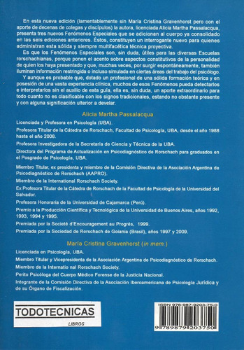 Imagen 2 de 5 de Los Fenómenos Especiales En Rorschach Passalacqua - Libreria