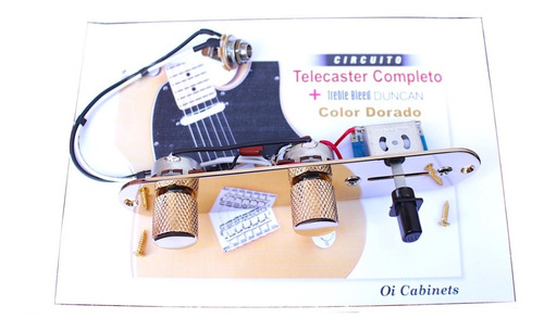 Circuito Telecaster Completo/gold + Treble Duncan Mod