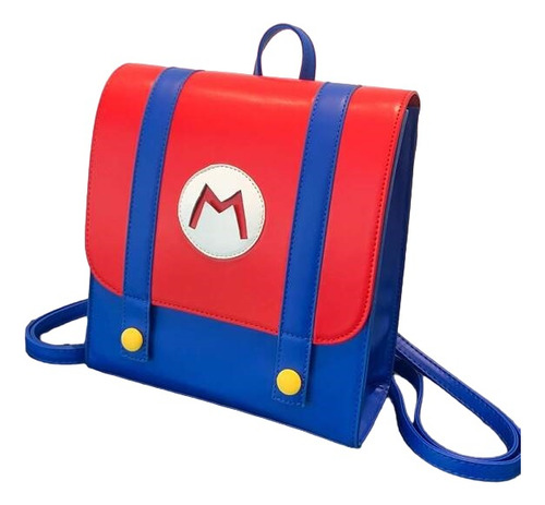 Mochila Gamer Casual Mario Bolso Geek Escolar Para Dama