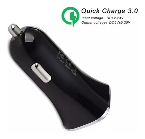 Cargador De Celular Para Auto Rapido Real - 5v 3a 9v 1.67a