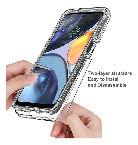 Imagen 5 de 5 de Para Motorola Moto G22 E32 Starry Sky Con Funda Protectora D