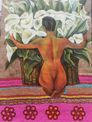 Cuadro Desnudo Alcatraz Diego Rivera Chaquira Checa Calibra 