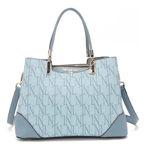 Bolsa Nicole Lee Monogram Ss22 azul MercadoLivre