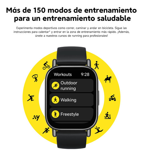 Reloj Xiaomi Redmi Watch 5 Lite 1.96 Amoled Color Black