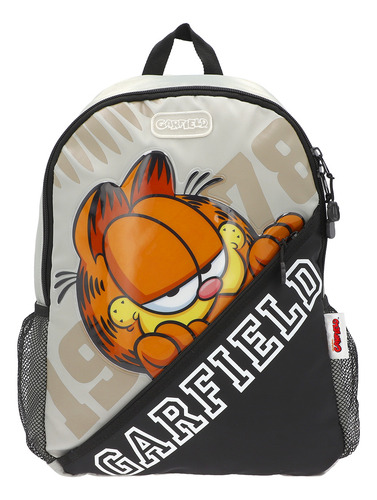 Mochila Garfield Gris Juvenil Casual Gris Edición Limitada