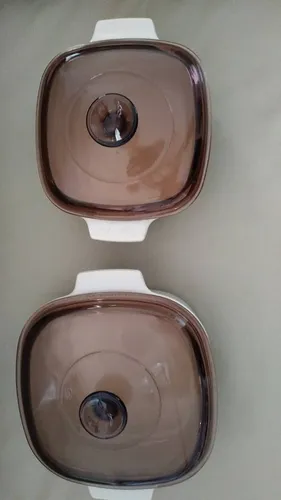 Juego Cuadrado Pyrex Con Tapa (Usado)