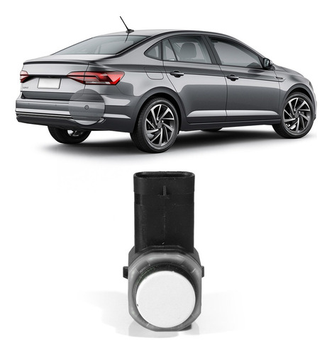 Sensor De Estacionamento Vw Cross Fox Cor Branco
