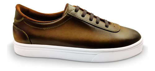 Tenis Sneaker Casuales Ventura Randem Cafe Tabaco Sombreado