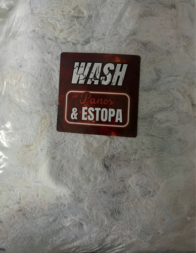 Estopa Polimento Branca Mecânica Limpeza Algodão 10kg Branco