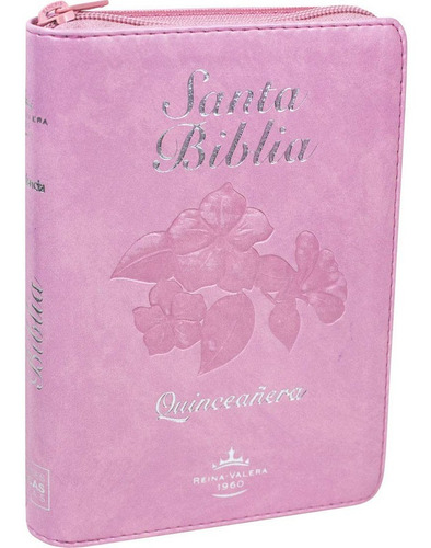 Imagen 2 de 2 de Rv60 Biblia Mis Xv Quince Años Rosa Fuente De - Quinceañera