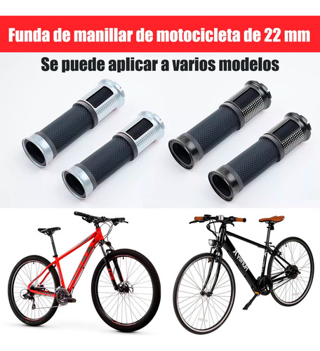 Puños Bicicleta Antiderrape Aluminio Mtb Ruta Bmx Empuñadura