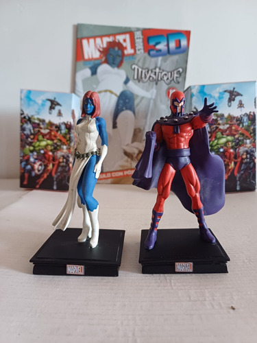 Marvel Mystique Y Magneto Coleccion Heroes 3d Panini Año2017