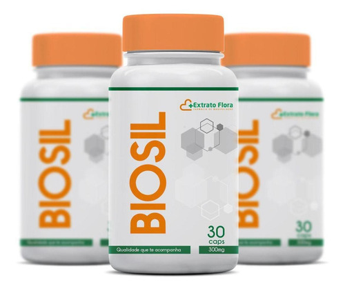 Kit 3 Meses Biosil 300mg 30 Cápsulas