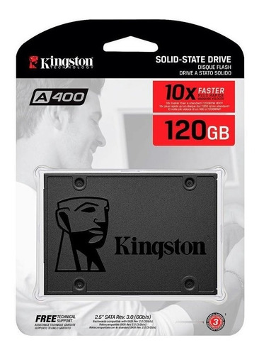 Disco Sólido Ssd Kingston A400 120gb Sata3 500mb/s