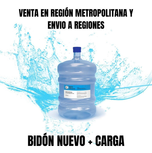 Bidón Nuevo 20 Litros Agua Purificada