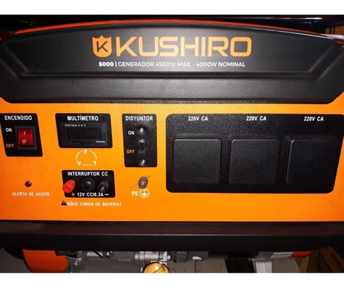 Generador Grupo Electrogeno Kushiro Kg5000 4500w 11hp Monof.