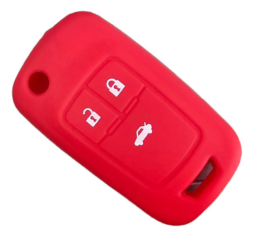 Funda Protector Llave Cruze Orlando Tracker Silicona Rojo