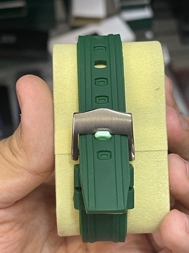 Reloj Omeg.a Seamaste.r 40mm Automático Correa De Caucho Verde Verde Verde (Usado)