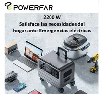 Comprar Estacion De Energia Portatil Powerfar 2200w Generador Solar
