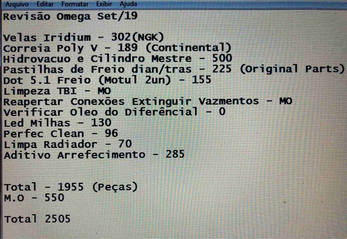 Chevrolet Omega 2001