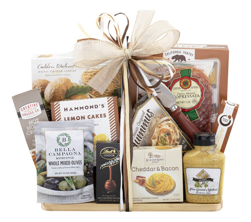 Wine Country Gift Baskets Regalo De Queso Gourmet Y Salami, 