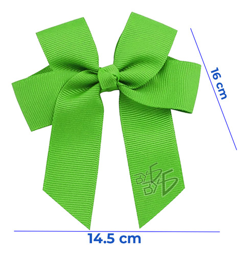 Moño Diseño Elegante Textura Tela Suave Broche Acero Inoxidable Color Verde Ele-Gate