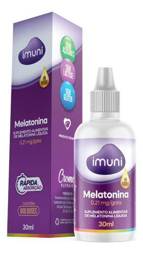 Melatonina 0,21 Mg/gota, 30ml, Imuni