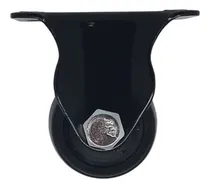 Comprar Ruedas Mini Negra Reforzada Fijas Baja Altura 600kg X4u