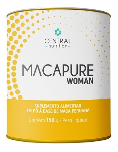 Maca Pure Woman 150g Central Nutrition Sabor Natural