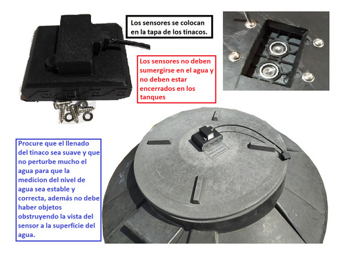 Medidor Nivel Agua Tinacos Ultrasonico 20m Control Bomba 16a