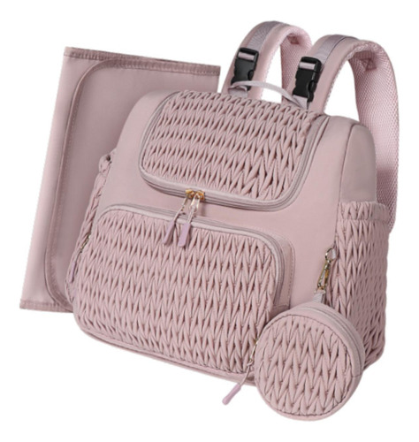 Bolsa De Pañales Mochila Portátil De Nailon Bolsa De Rosa