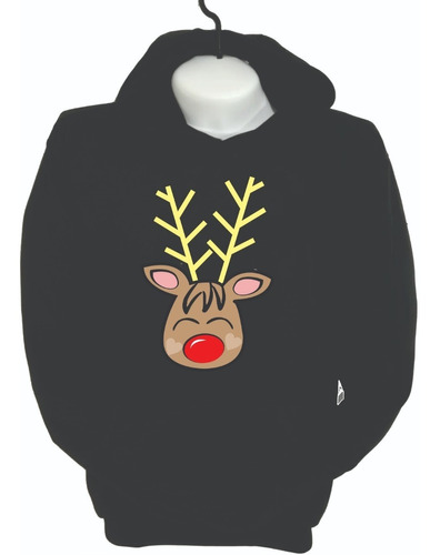 Buzos Hoodie  Reno Venado Navidad Adultos Niños