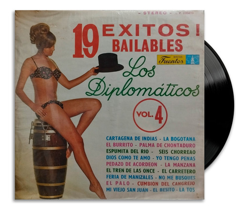 Los Diplomáticos - 19 Éxitos Bailables Vol. 4 - Lp