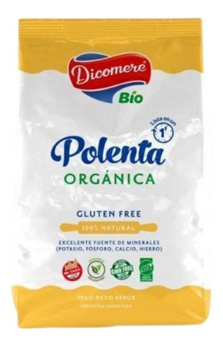 Harina De Maiz Para Polenta Orgánica - Dicomere - 450g