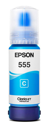 Tinta Epson T555 L8180 L8160 - Cyan