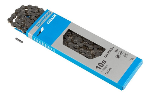 Imagen 1 de 3 de Cadena Bicicleta Shimano Hg54 10 Velocidades 116 Eslabones