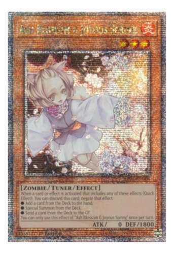 Yugioh! Ash Blossom & Joyous Spring - Ra01 (quarter Century)