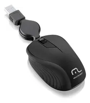 Comprar Mouse Com Fio Retrátil Multilaser 1200dpi Usb Notebook Mo231 Cor Preto