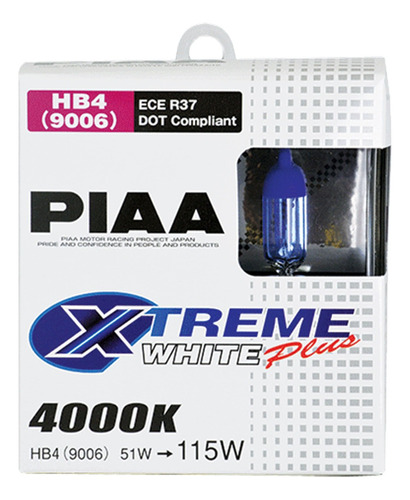 Piaa - Bombilla Halogena De Alto Rendimiento Xtreme White Pl