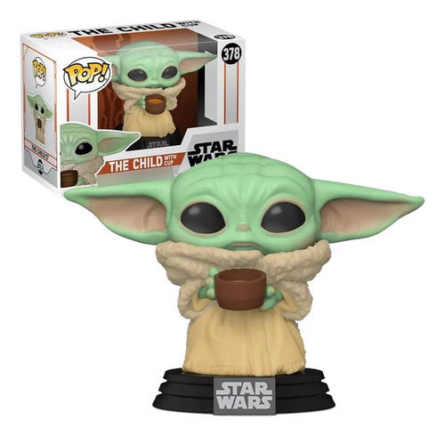 Funko Pop Grogu The Child Cup 378 Taza Yoda Mandalorian Star