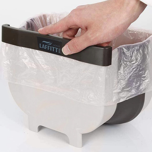Cesto Tacho De Basura Plegable Silicona Para Mesada Mesa