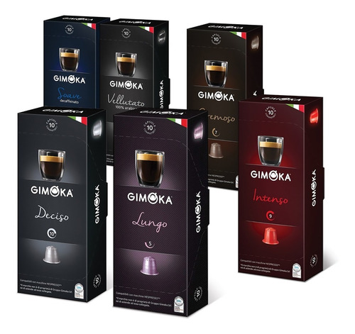 60 Cápsulas Nespresso Compat. Gimoka - 2 Packs Envío Gratis!