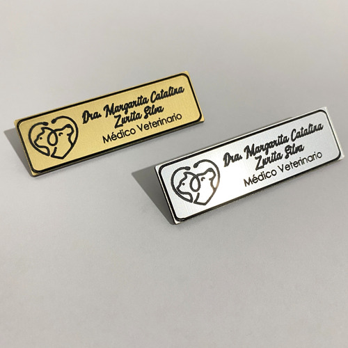 Pack 6 Piocha Personalizada Acrilica Dorado Plata Bronce