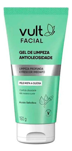 Vult Gel De Limpeza Facial Antioleosidade 150g